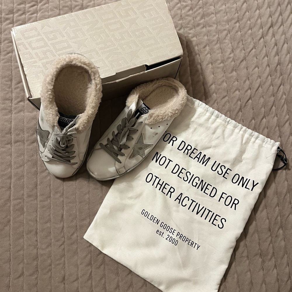 Golden Goose slide sneakers lined